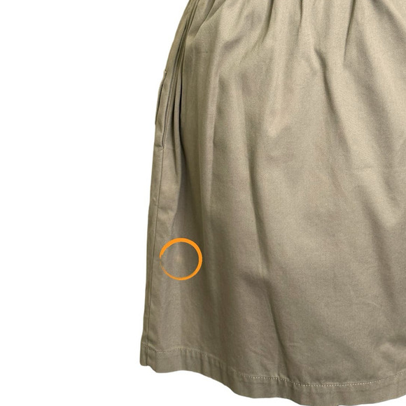 Rebecca Minkoff Beige Paperbag Bradley Paperbag Skirt Size Medium - Picture 6 of 14